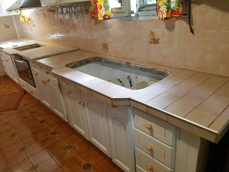 Plan de travail cuisine granit Martinique