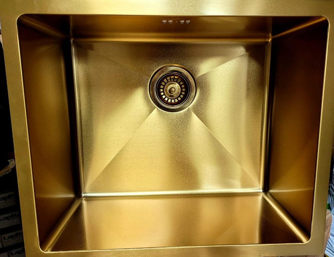 PETITE CUVE INOX COULEUR OR
