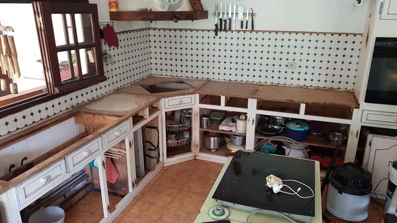 Plan de travail cuisine quartz Martinique